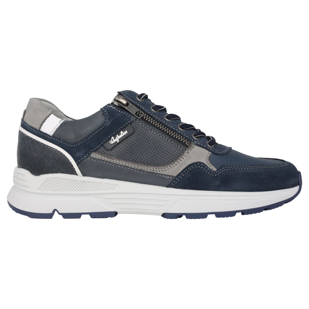 Australian Blauwe leren herensneaker Heren Schoenen