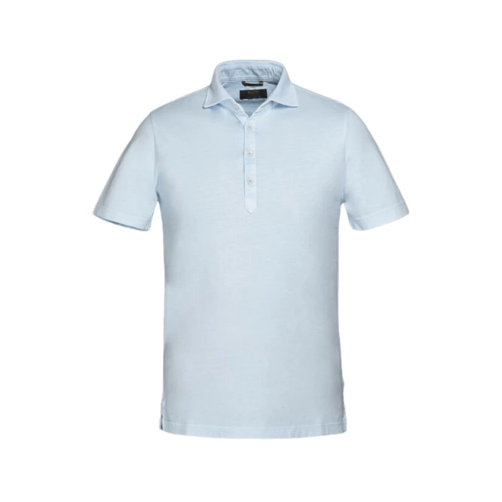 Moorer Men's Blue Polo Shirts, Xl, Tarno Polo