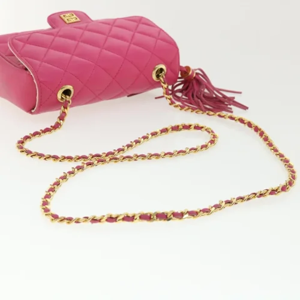 Givenchy Pre-owned Leather shoulder-bags Pink Dames