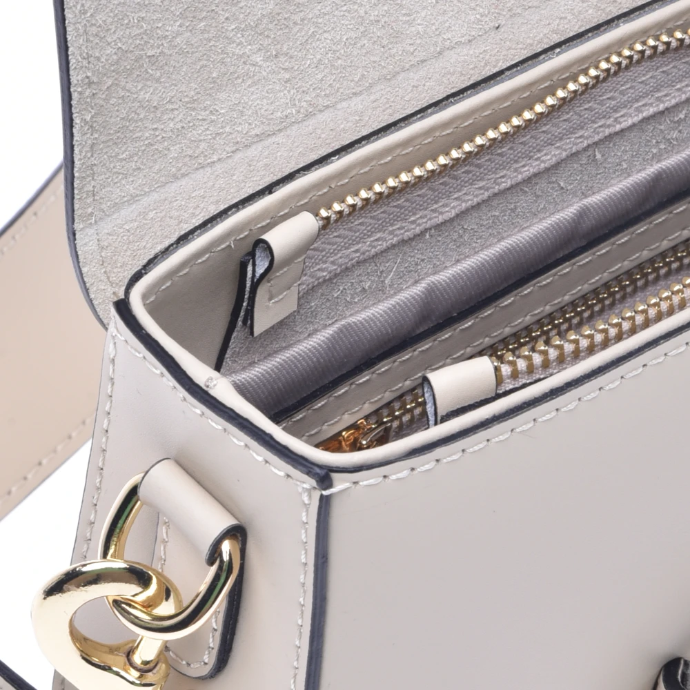 Baldinini Vanilla leather shoulder bag Beige Dames