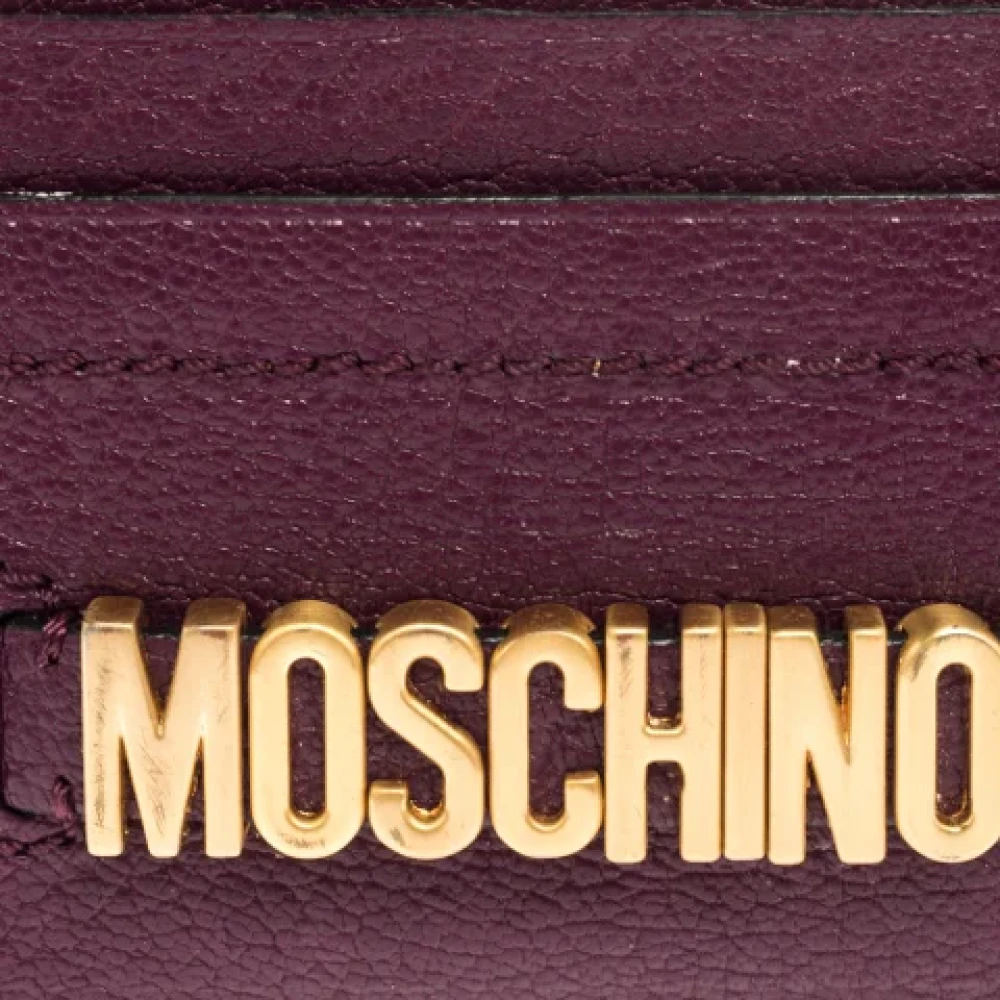 Moschino Pre-Owned Pre-owned Leather wallets Purple Dames