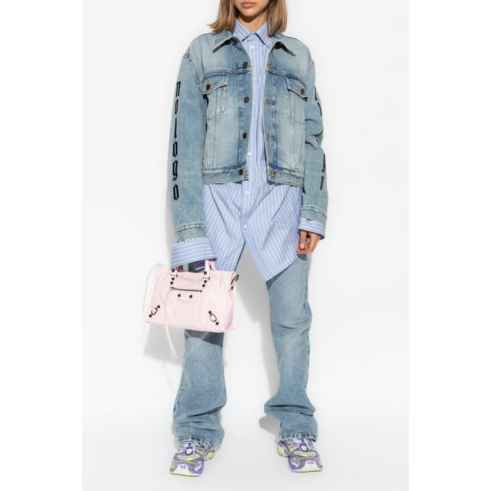 Balenciaga Denim Jas Blue Dames