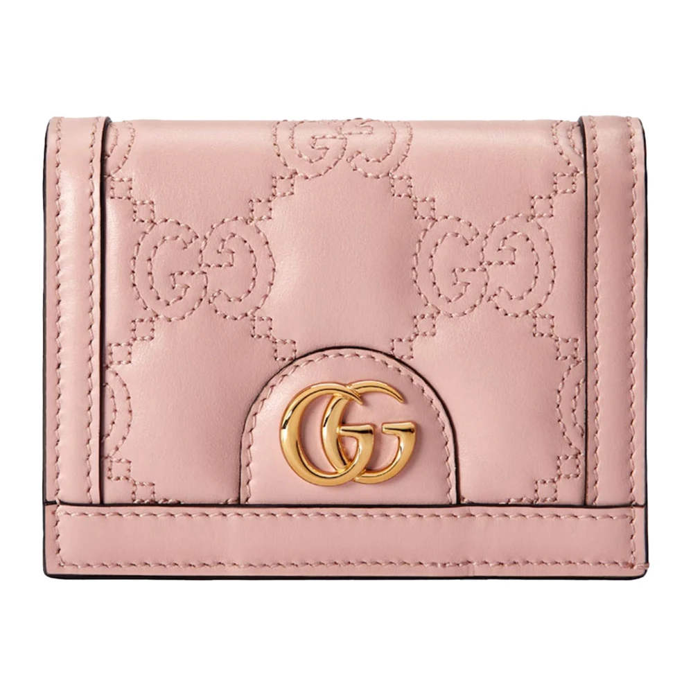 Gucci Gestikt Logo Portemonnee Pink Dames