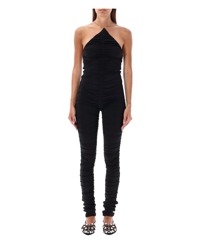 combinaison-noire-drapee-avec-col-en-halter