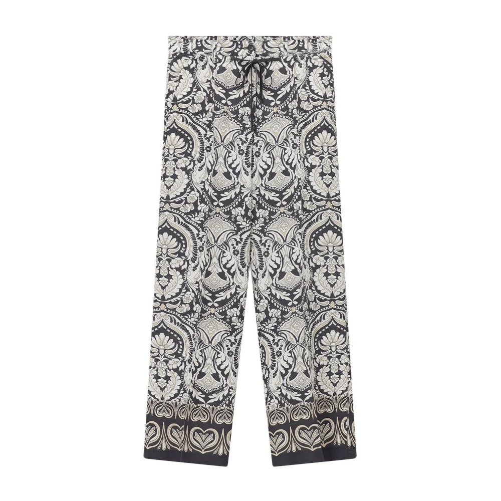 Cambio Women's Multicolor Adrienne Wide Trousers - Wide Trousers - Xl L33 - Trousers