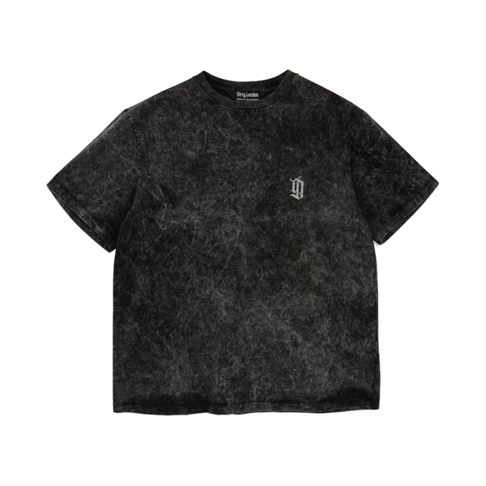 Juicy Couture Zwarte Acid Wash Unisex T-shirt Dl10050-D034 Gray Heren