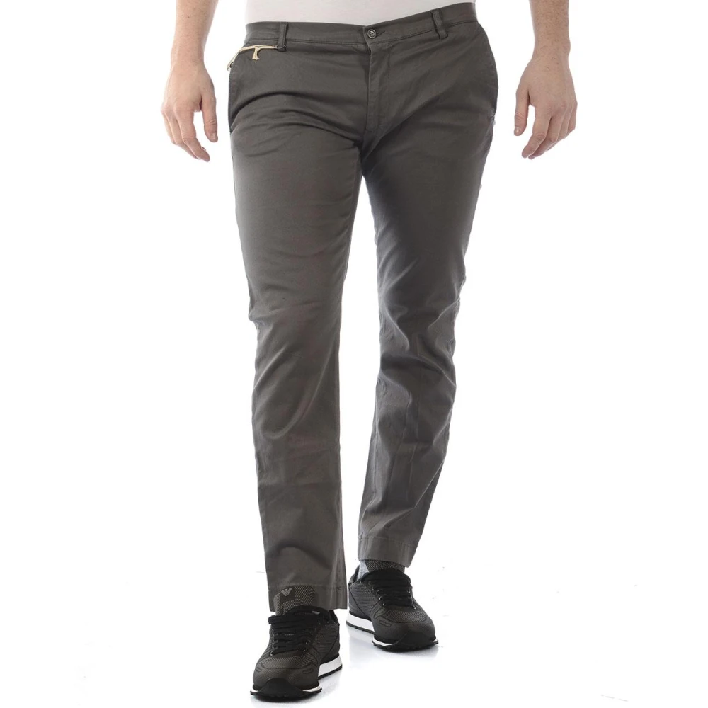 Daniele Alessandrini Men's Gray Chinos, M, Jeans Trouser