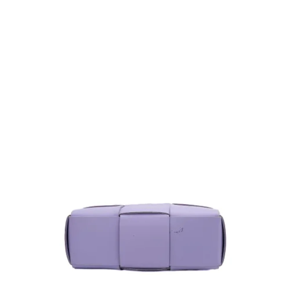 Bottega Veneta Vintage Pre-owned Leather handbags Purple Dames