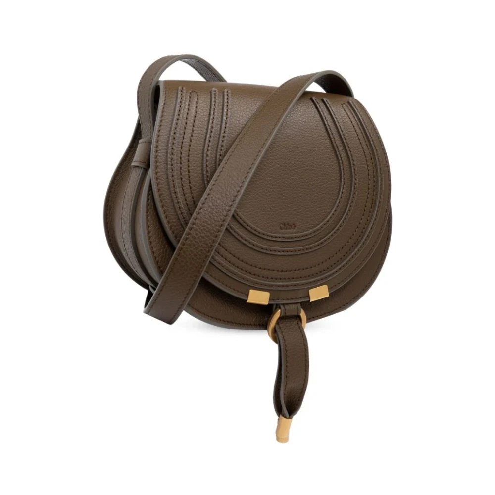 Chloé Bruin Leren Crossbody Tas Brown Dames