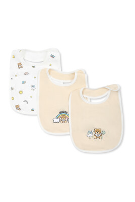 teddy-bear-beige-cotton-bibs-set