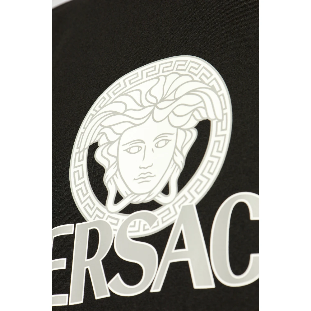 Versace T-shirt met print Black Heren