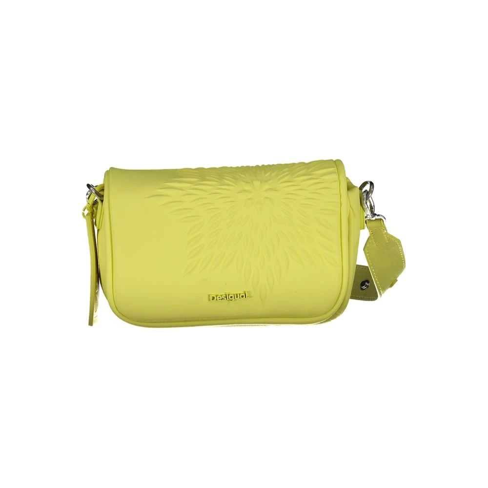 Desigual Women's Yellow Handbag With Adjustable Shoulder Strap