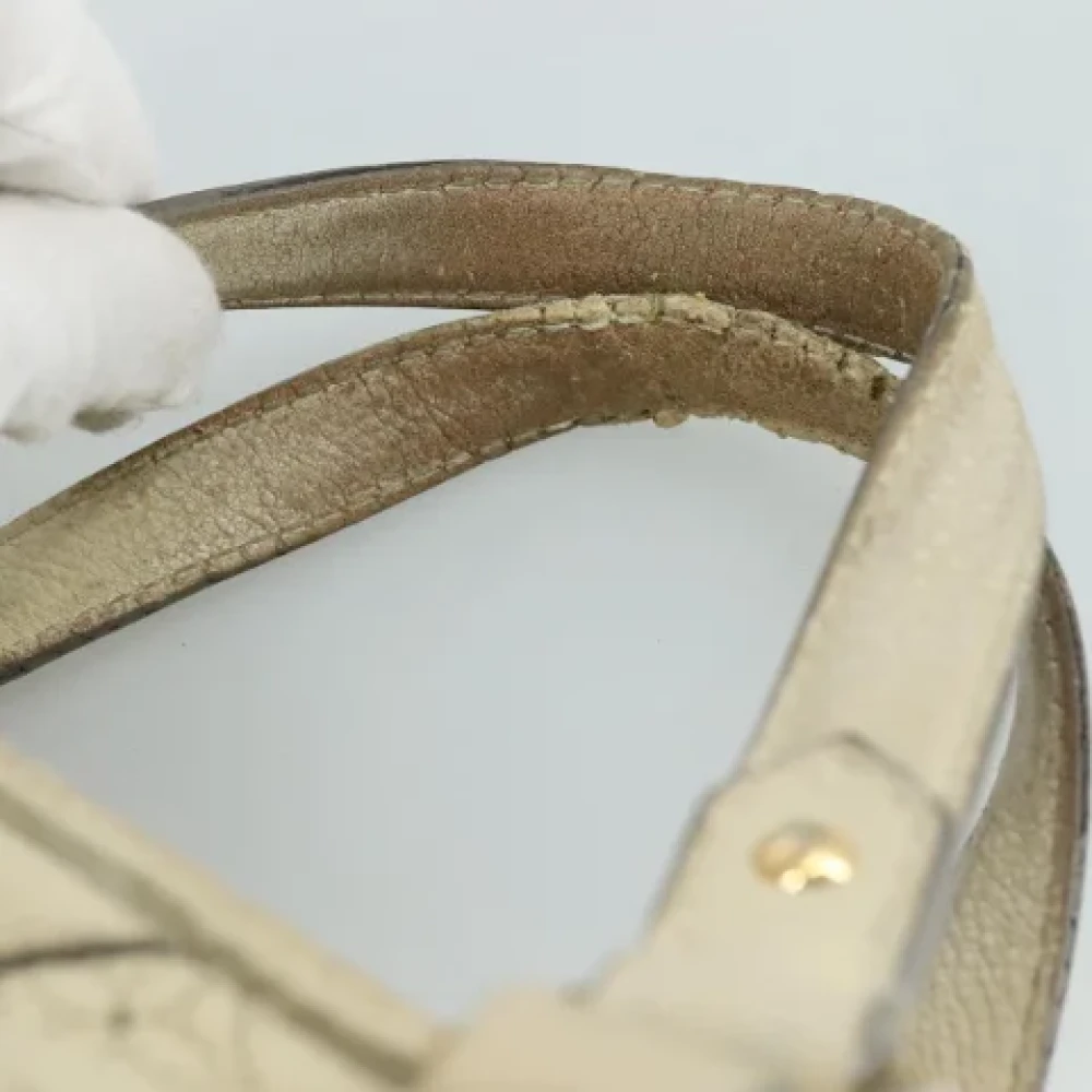 Louis Vuitton Vintage Pre-owned Leather louis-vuitton-bags Beige Dames