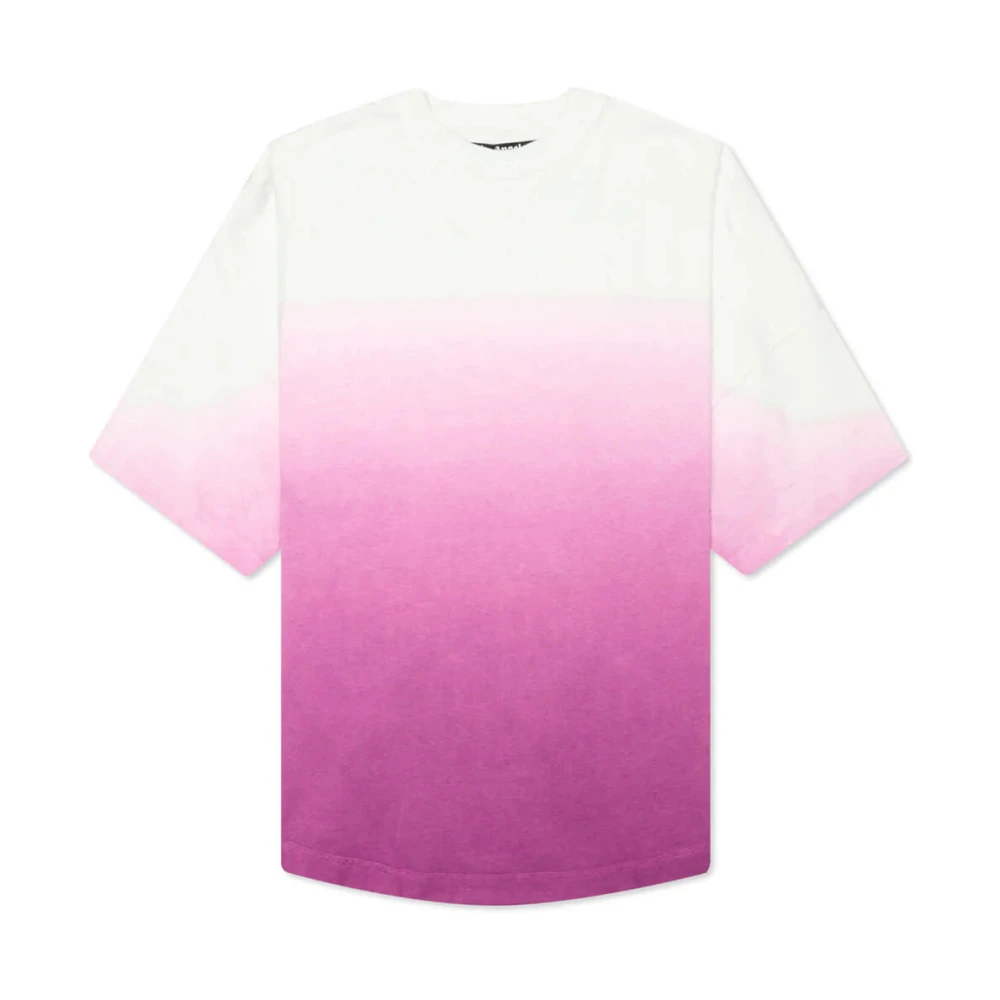 Palm Angels Gradient Overlogo T-shirt Purple Heren