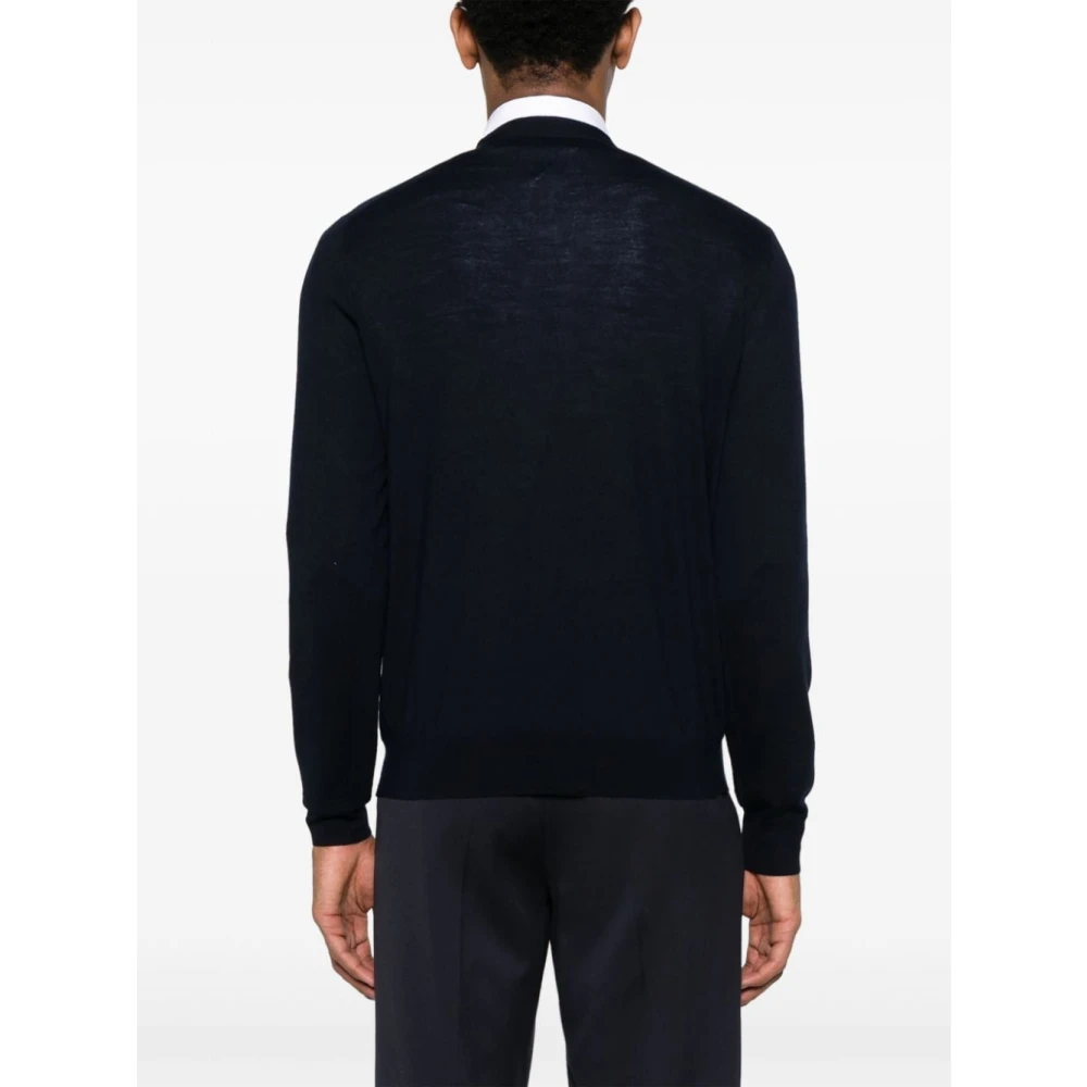 Corneliani Blauwe Sweater voor Mannen Aw24 Blue Heren