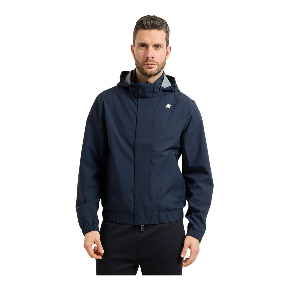 K-Way Uomo Blu Giacche, 2XL, New,