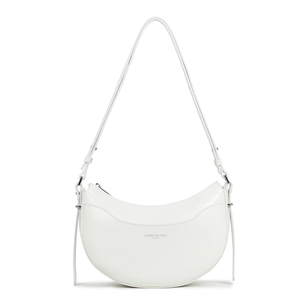 Lancaster Women's White Shoulder Bags, One Size, Sac Demi Lune Zippé Suave Ace