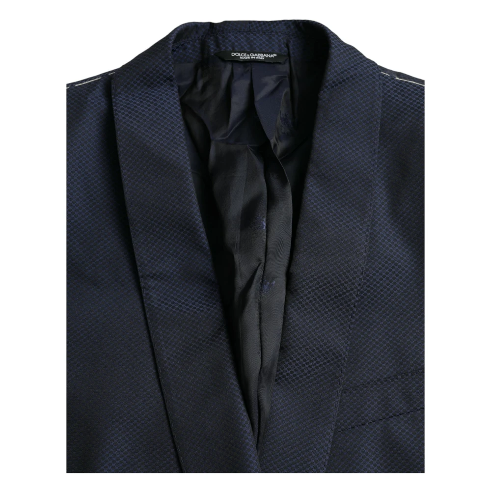 Dolce & Gabbana Blauwe Martini Single Breasted Blazer Blue Heren