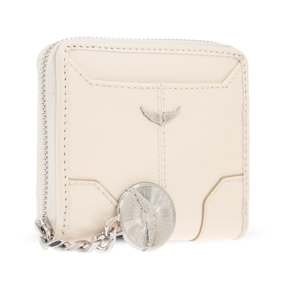 Zadig & Voltaire Portemonnee met logo Beige Dames