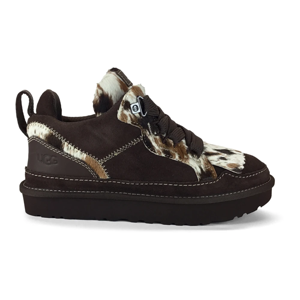 Ugg Donna Marrone, Pelle Per 1180311 Sneaker In Pelle Lowmel Western Marrone (37), Basso, Crosta, Stringhe, Casual - Immagine 6