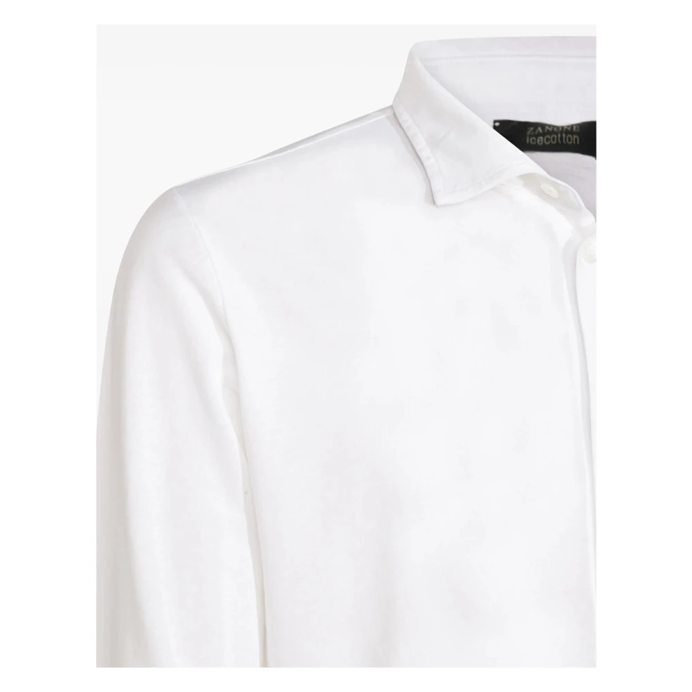 Zanone Wit Overhemd Klassieke Stijl White Heren