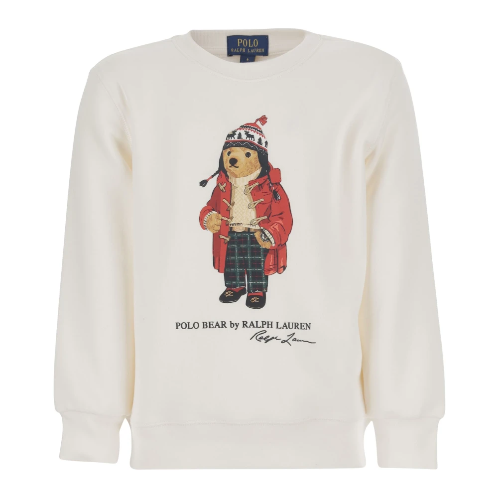 Polo Ralph Lauren Bomullsblandning Polo Bear Sweatshirt White, Pojke