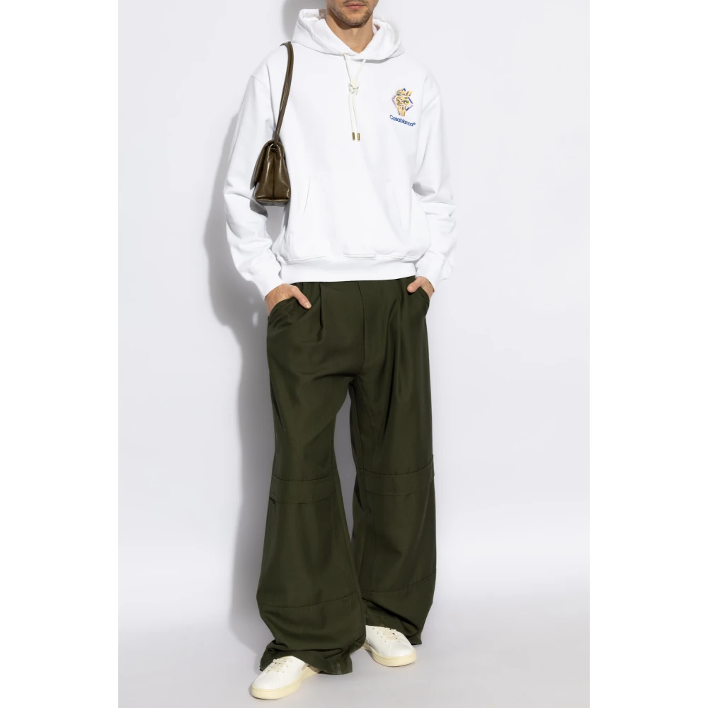 Casablanca Sweatshirt met logo White Heren