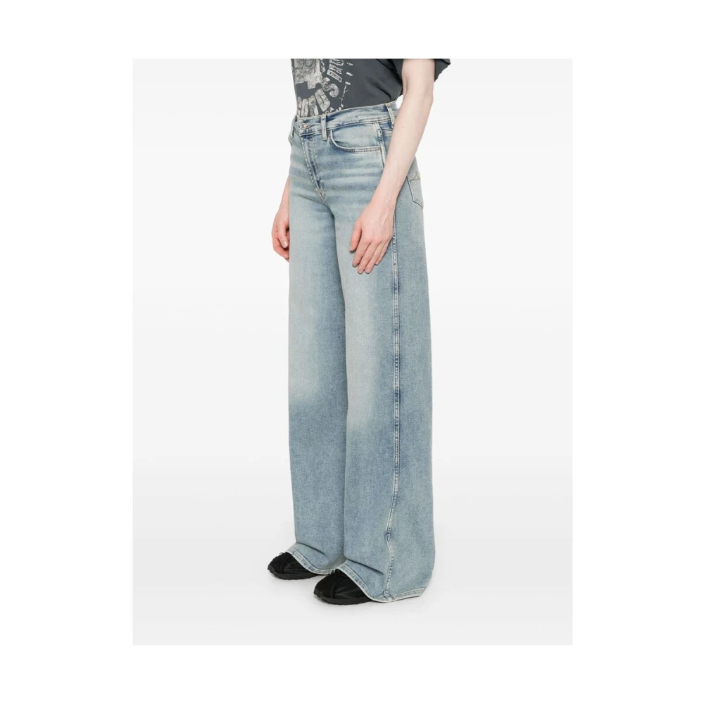 7 For All Mankind Wijde Jeans Denim Blue Dames