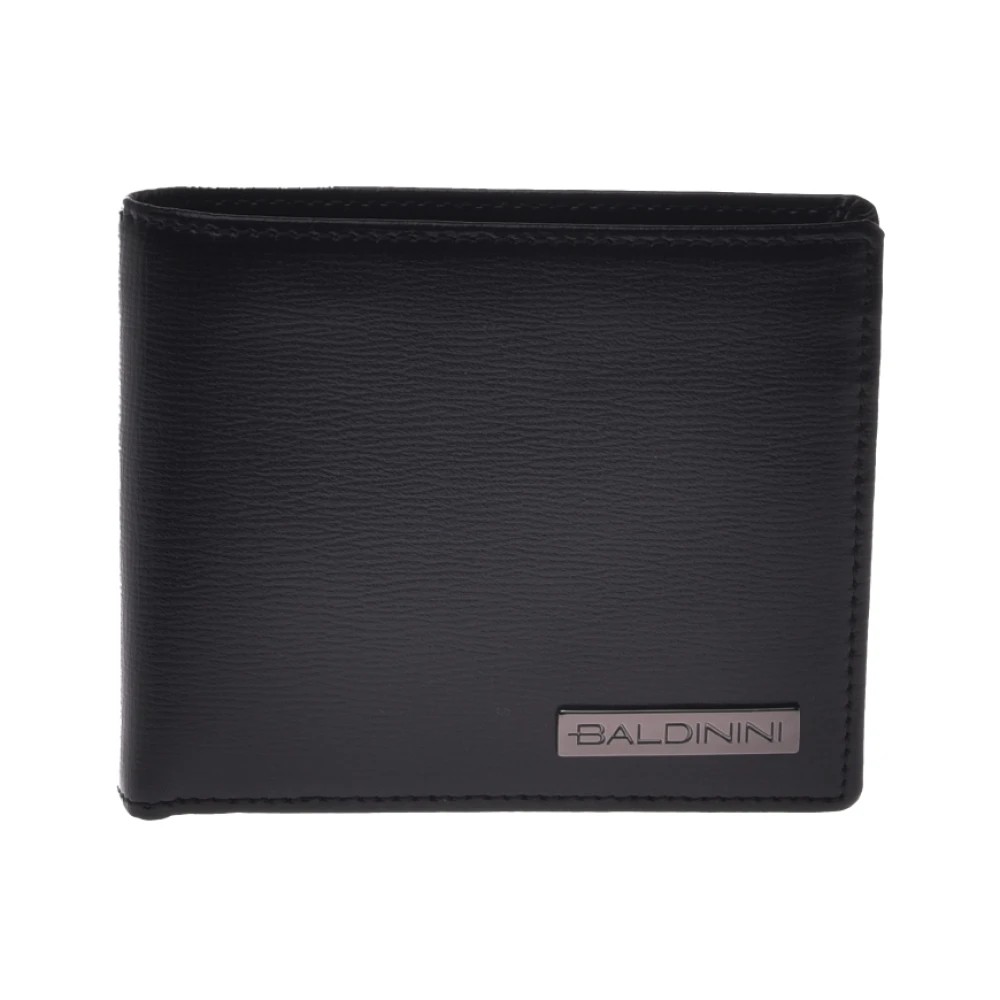 Baldinini Wallet in black palmellato leather Black Heren