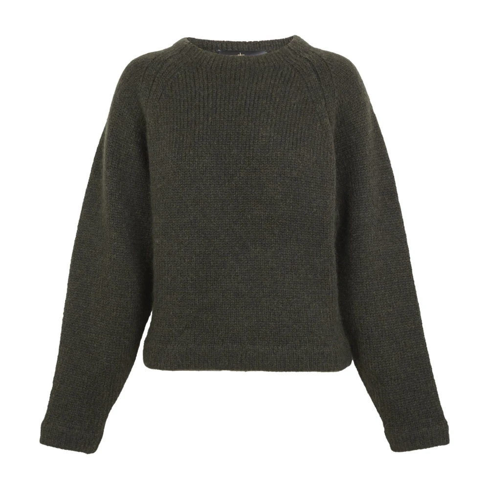 Cortana Women's Green Lina Knit Jumper - Round-Neck Knitwear - Xs - Knitwear