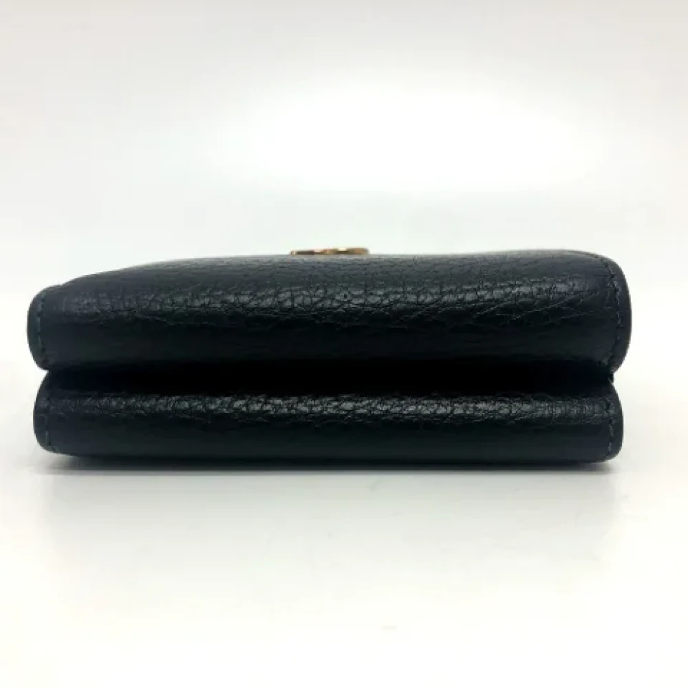 Gucci Vintage Pre-owned Leather wallets Black Dames