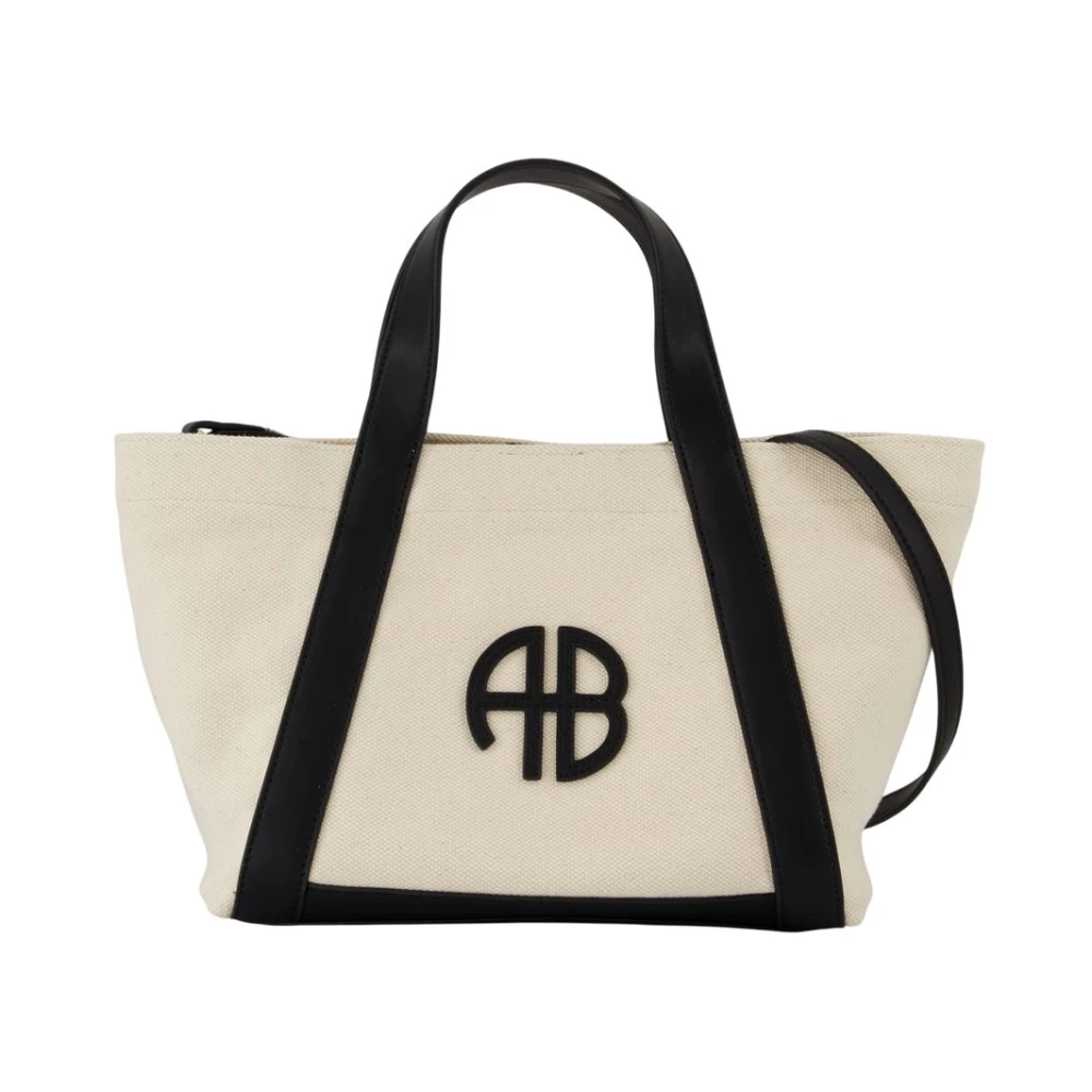 Anine Bing Women's Beige Cotton Shopper Bag