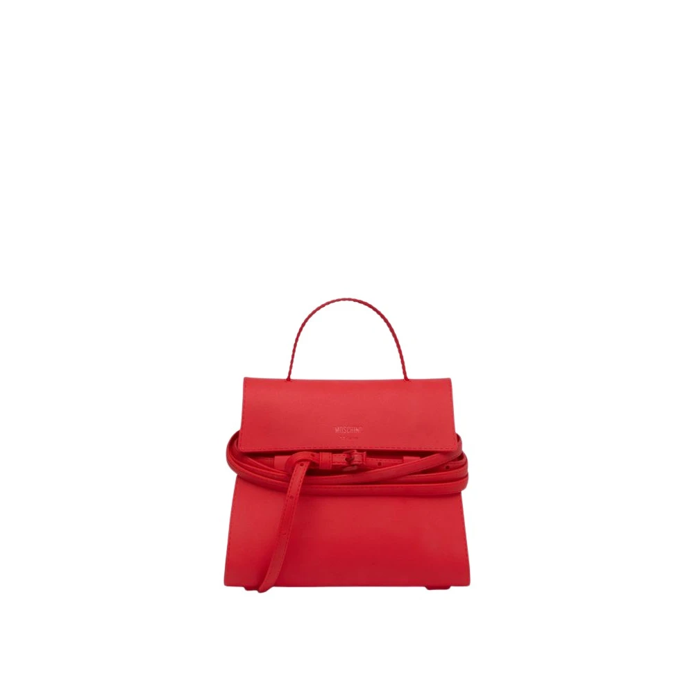 Moschino Women's Red Tie Me Small Handbag - Handbags - One Size - Bags
