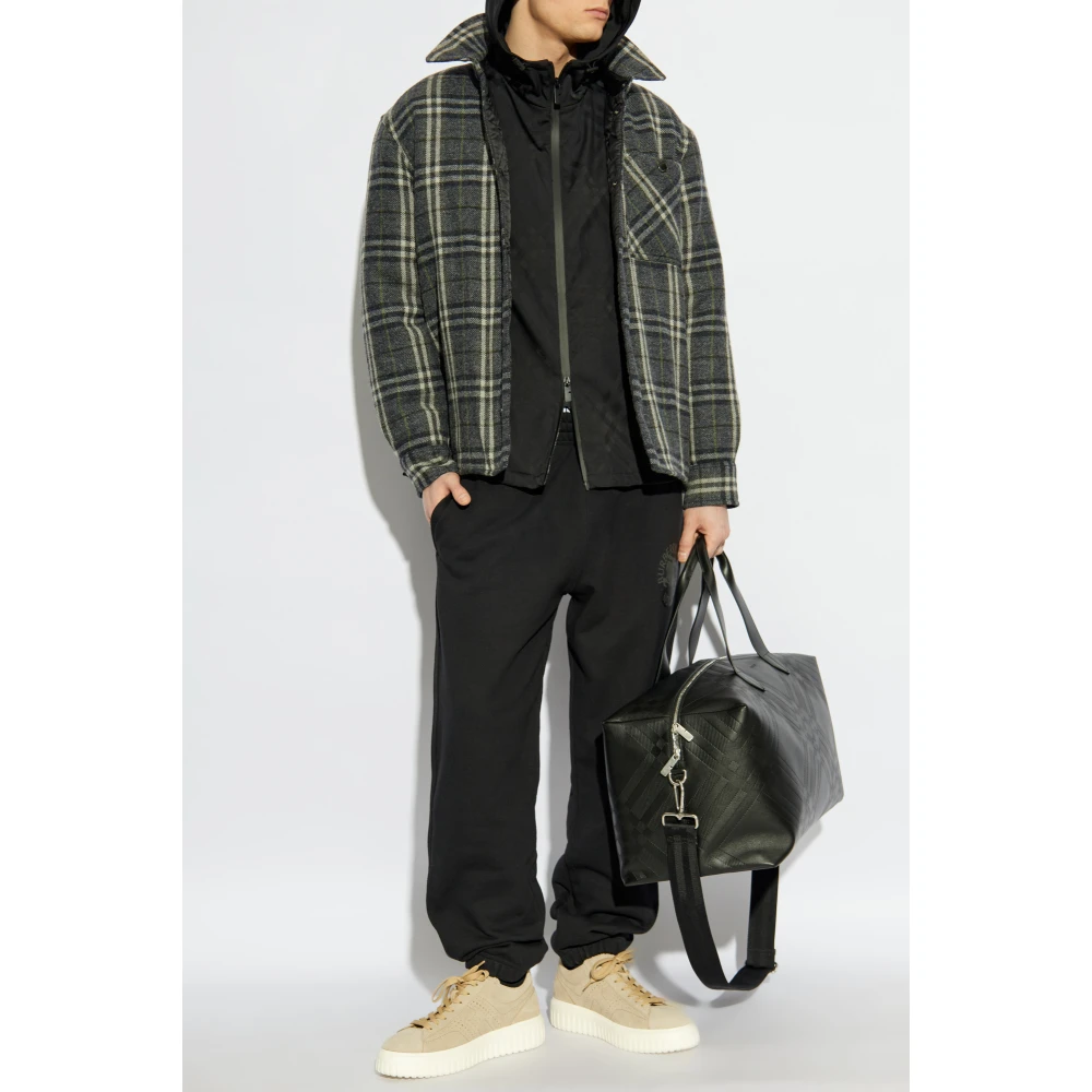 Burberry Gewatteerde wollen jas Gray Heren