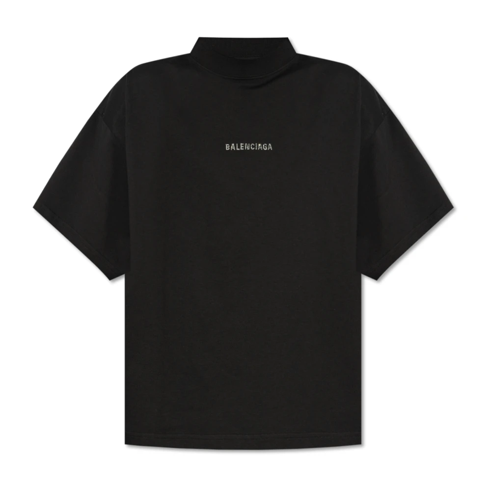 Balenciaga T-shirt met logo Black Dames