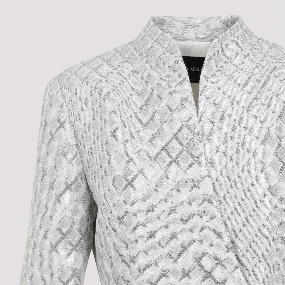 Giorgio Armani Mirage Gray Blazer Gray Dames