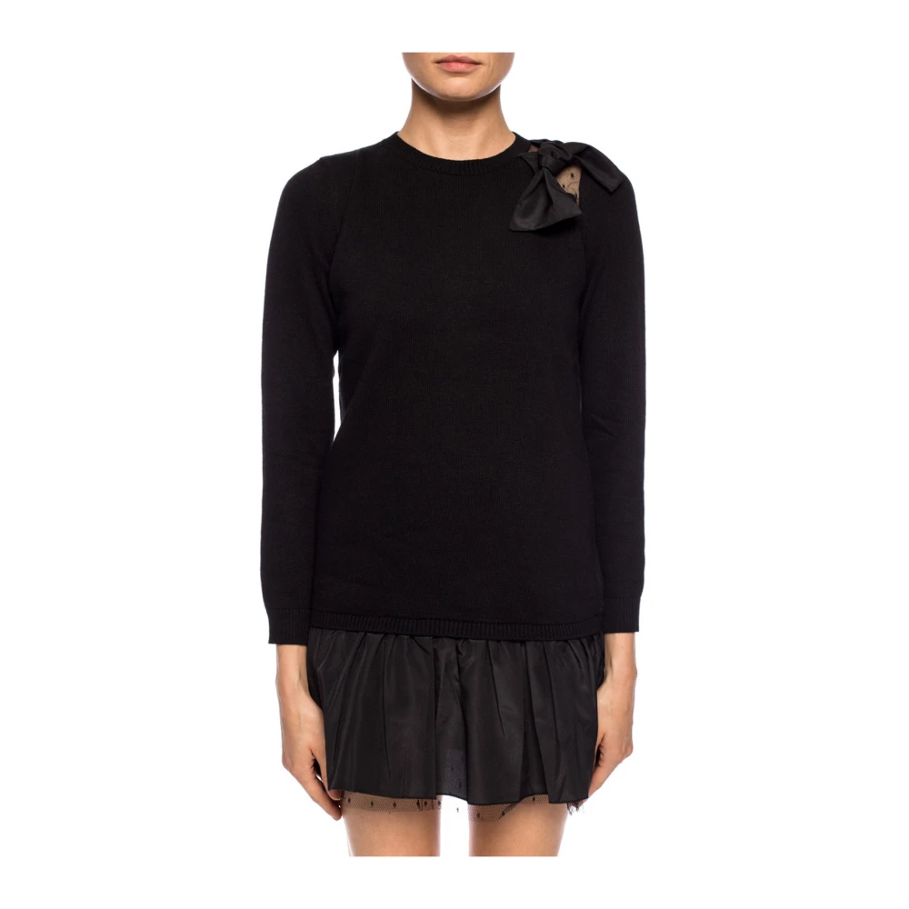 RED Valentino Jurk met strik Black Dames