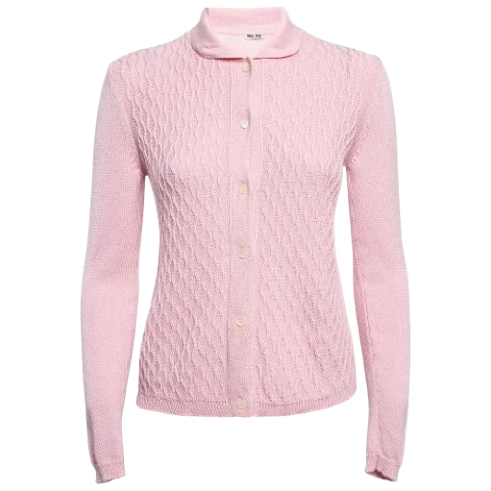 Miu Pre-owned Wool tops Pink Dames