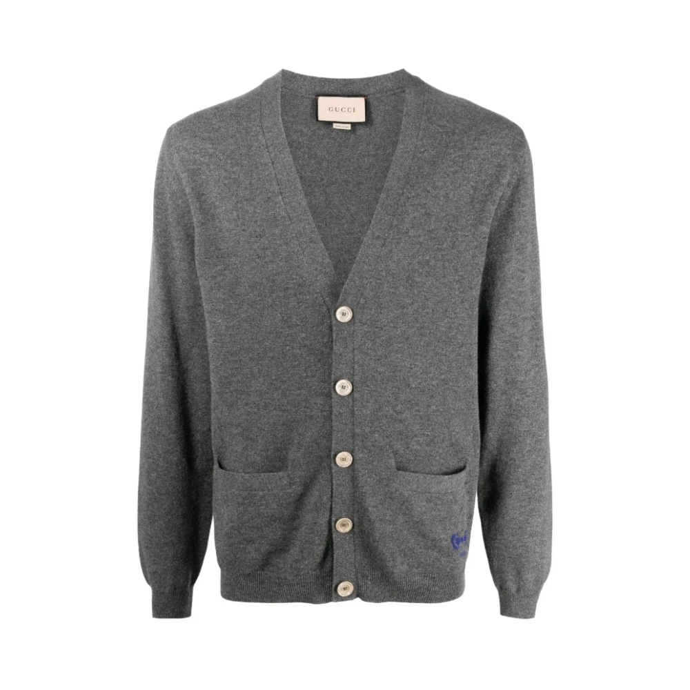 Gucci Horsebit-detail kasjmier Cardigan Gray Heren