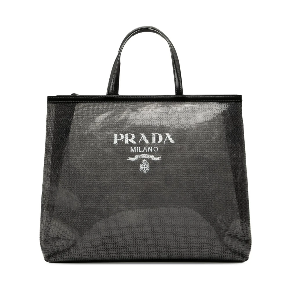Prada Vintage Women's Black Pre-Owned Tote Bag