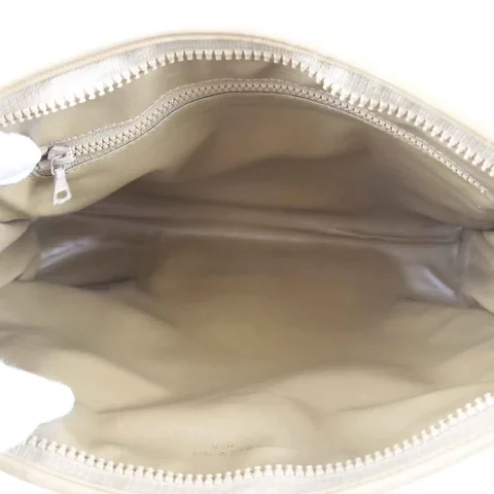 Celine Vintage Pre-owned Canvas clutches Beige Dames