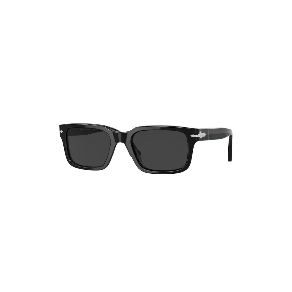 Persol Men's Black Rectangle Dark Grey Polarized Po3272s - Image 9