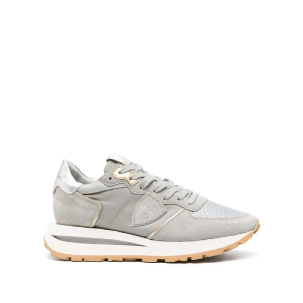 Philippe Model Leren Tropez Sneakers Heren Schoenen Grijs