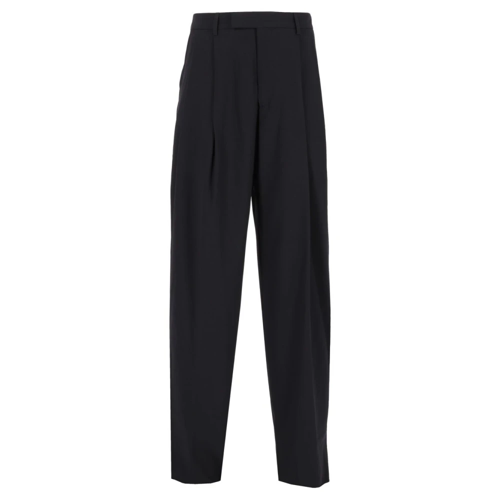 Giorgio Armani Mannelijk Blauw Broeken Heren, Xl, Oversized Broeken
