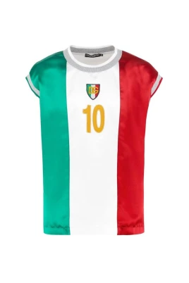 Lyxig Satin T-shirt med Mesh