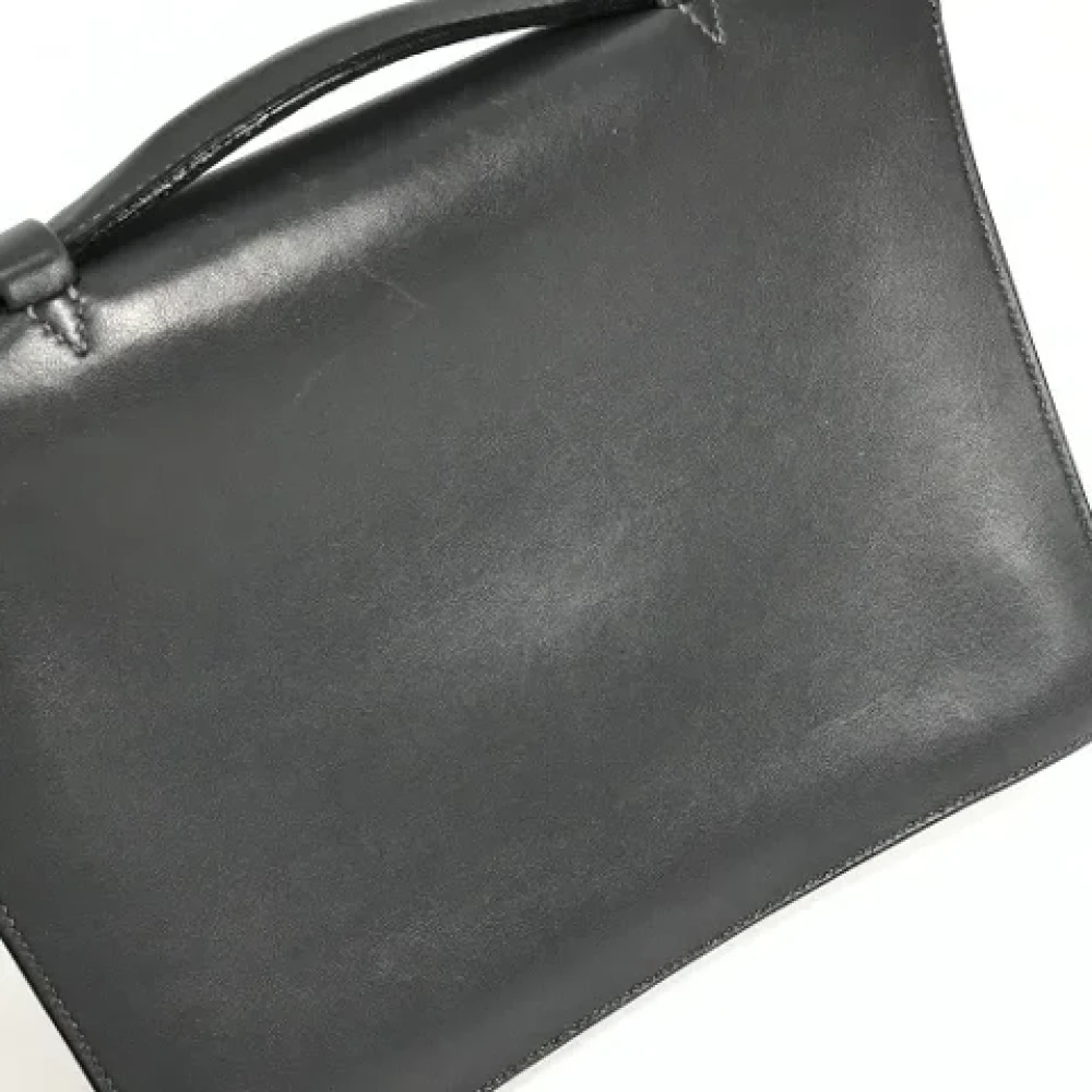 Hermès Vintage Pre-owned Canvas handbags Gray Dames