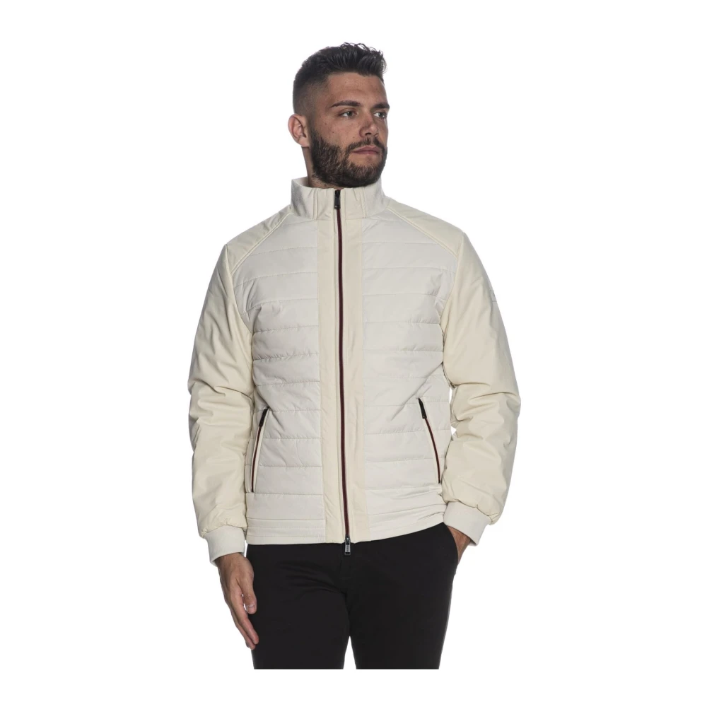 Guess Stretch Nylon Blouson White Heren