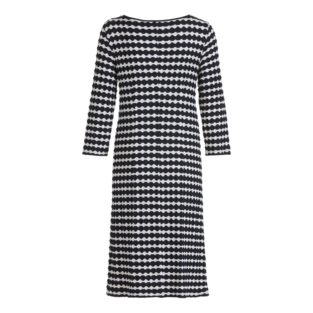 Betty Barclay Elegante jurk met 3 4 mouwen en patroon Blue Dames