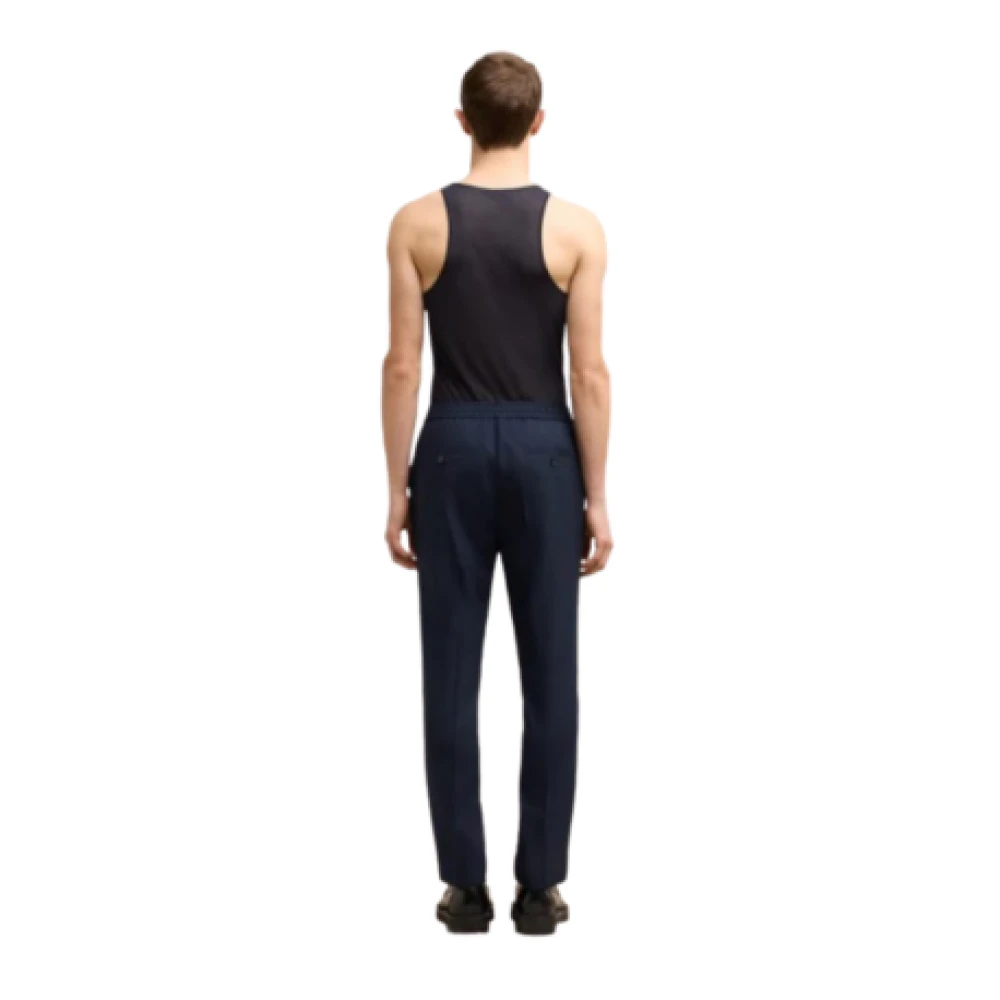 Ami Paris Chino Broek met Elastische Taille: Comfort en Stijl Blue Heren