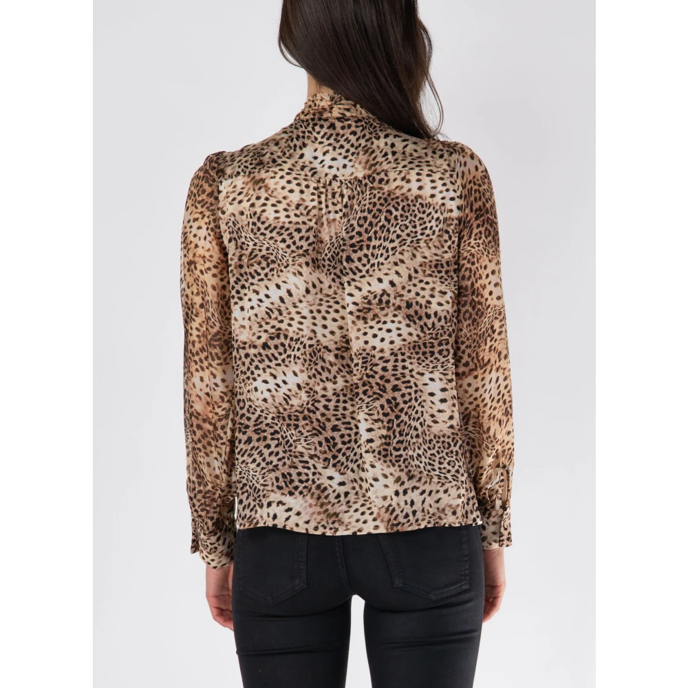 Guess Animal Print Shirt Brigite Fant Multicolor Dames